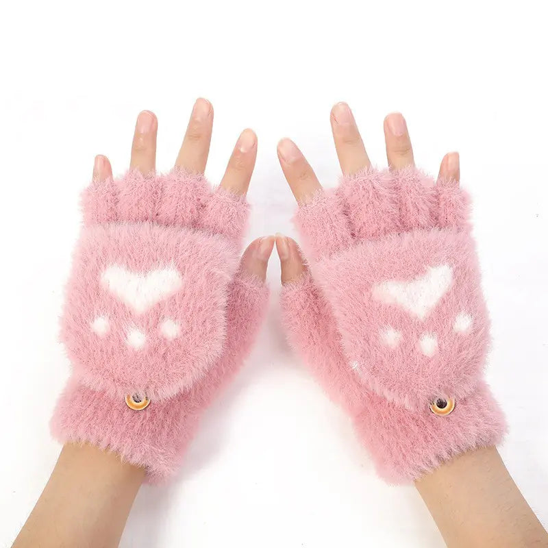 Chic Winter Flip-Top Gloves