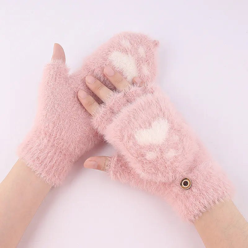 Chic Winter Flip-Top Gloves