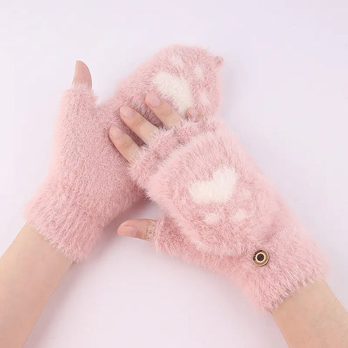 Chic Winter Flip-Top Gloves