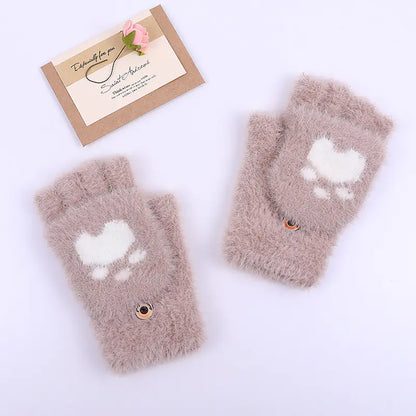 Chic Winter Flip-Top Gloves