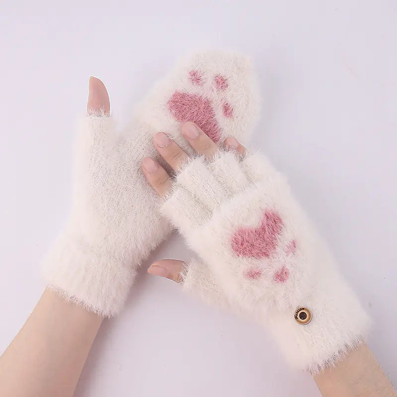 Chic Winter Flip-Top Gloves